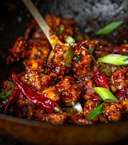 Tofu wok with vegetables